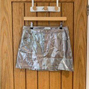 Meshki Shimmering Gray Skirt